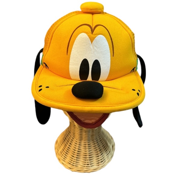 Disney Parks Unisex Pluto Foam Front Mesh Snapback Baseball Cap Hat - Picture 2 of 13
